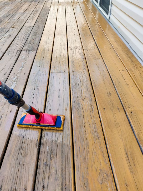 Refinished Wooden Deck