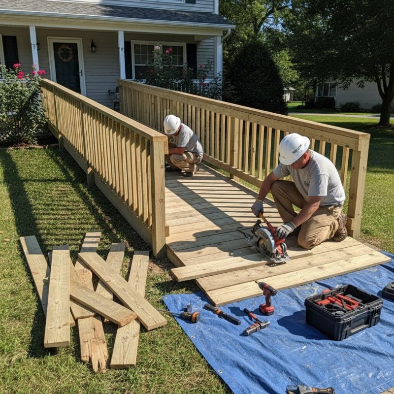 Wood Ramp Installation